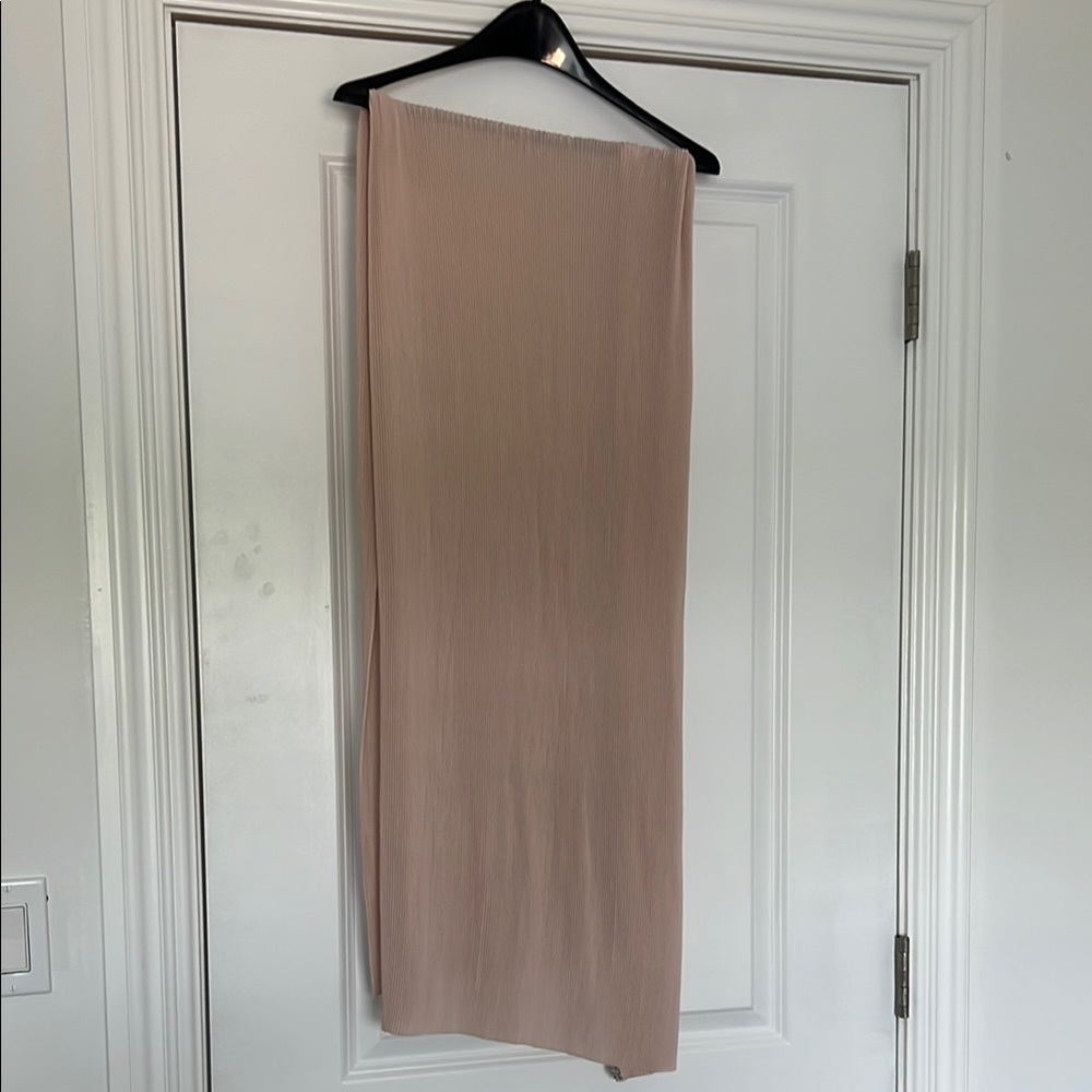 PEACHY PINK PLEATED HIJAB SCARF SHAWL